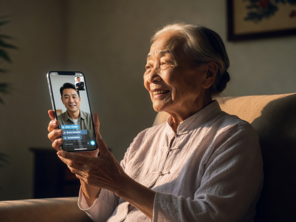 Esta mujer china ni siquiera sospecha que su difunto hijo es una inteligencia artificial.