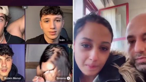 La tensión creció en el directo, cuando los chicos quisieron seguirle la charla a Simona, quien decidió reírse de la incómoda situación. Gentileza: 20 minutos.