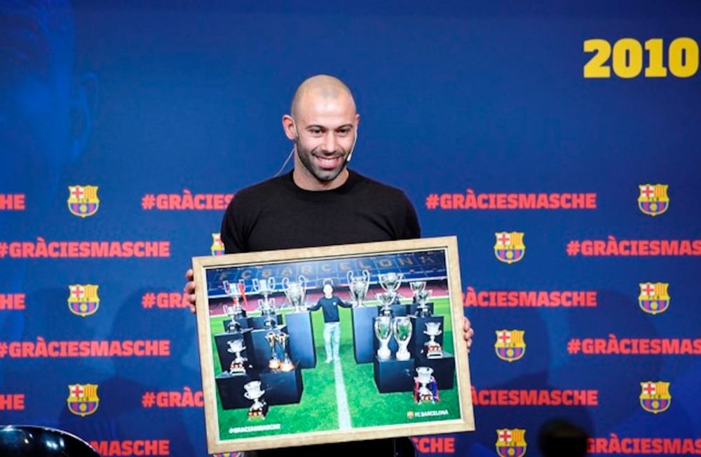Un adiós con honores: Mascherano dejó el Barcelona