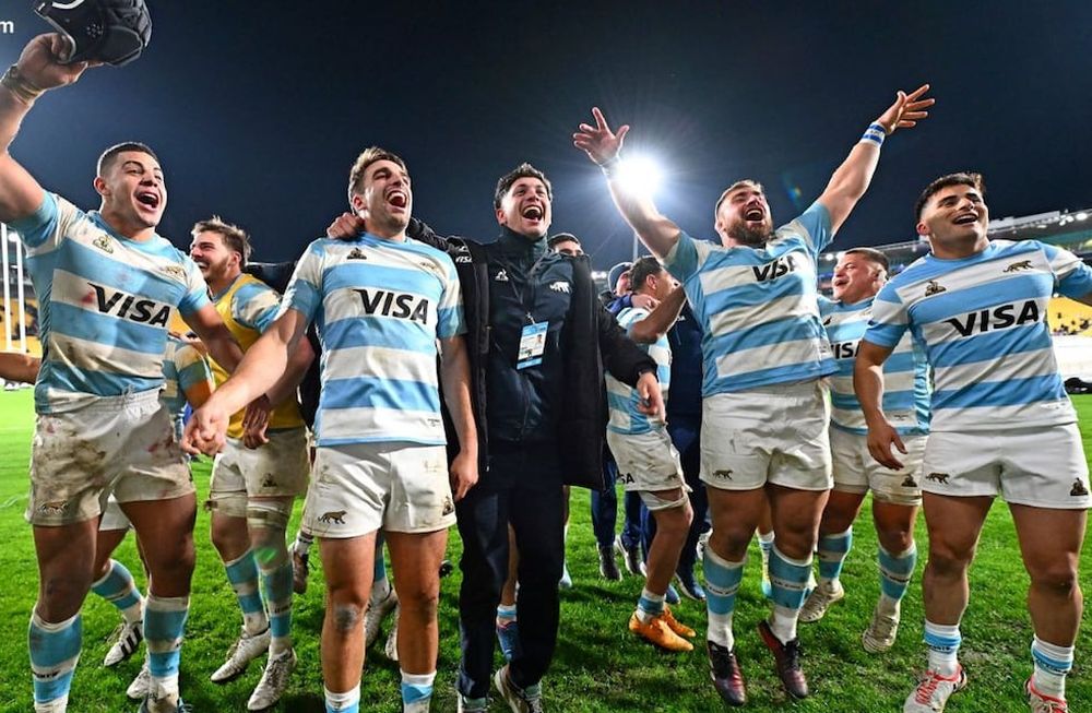 En la primera fecha del Rugby Championship , Los Pumas le ganaron a los All Blacks / Foto @ScrumESPN