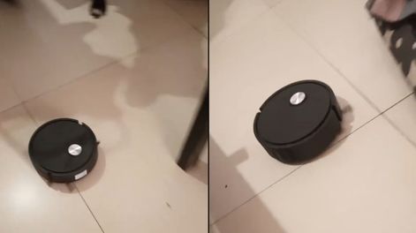 Compraron una aspiradora robot en Temu y el funcionamiento las sorprendió: Esquiva la mugre