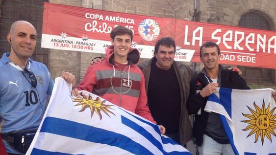 Copa América: los uruguayos coparon La Serena y prometen ser mayoría