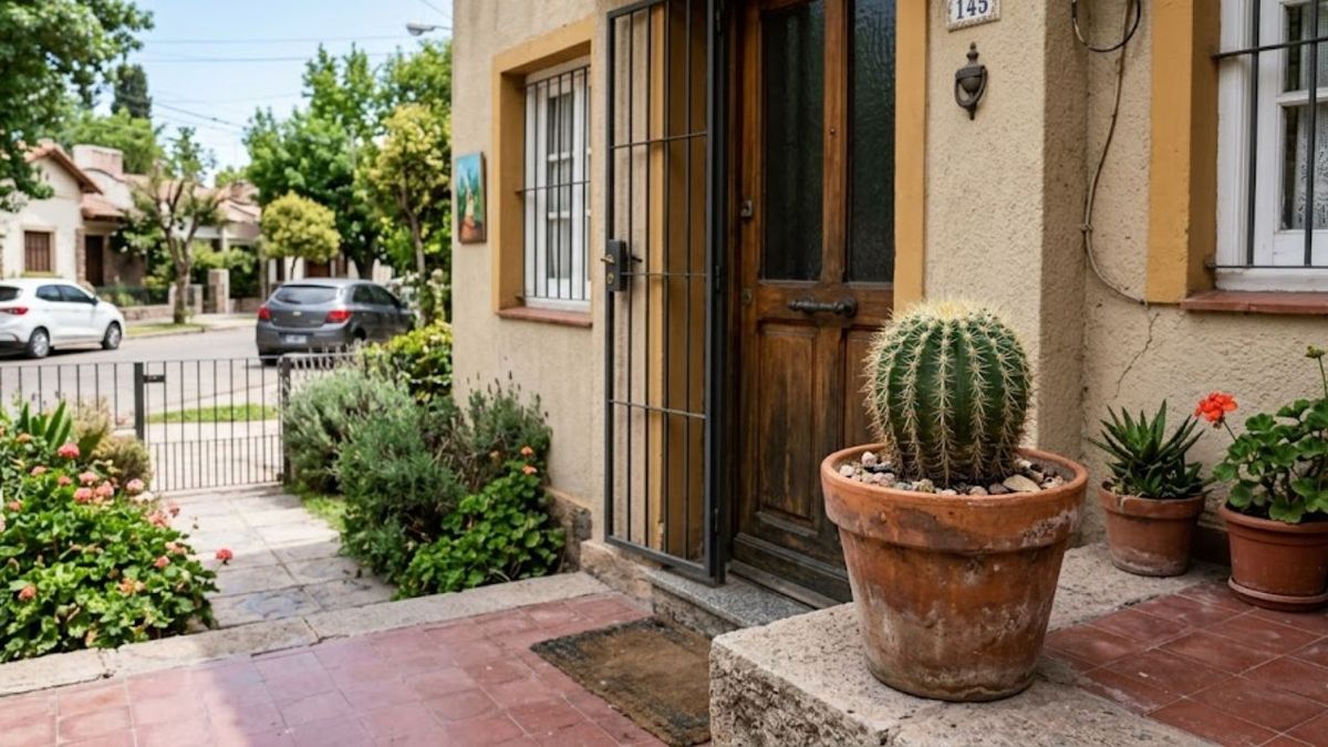 No es para decorar: qué significa poner un cactus en la puerta de casa