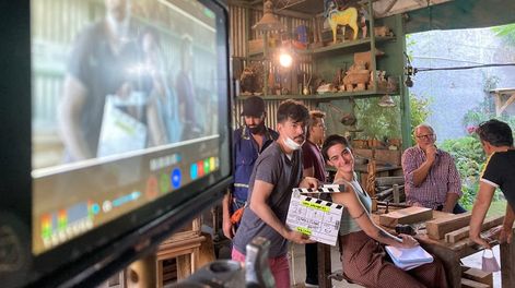 Los Andes | Rodaje de Vidas imaginarias, docuficción sobre la vida de Antonio di Benedetto dirigida por Federico Cardone. Foto: Gentileza de la producción.