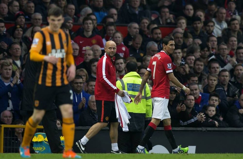 Di María jugó apenas 14 minutos en la victoria del Manchester United