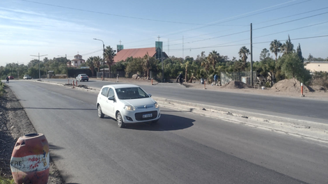Boulevard, 5 rotondas y cambio de conductas: obras en una importante calle dan que hablar en el piedemonte. Foto: Los Andes