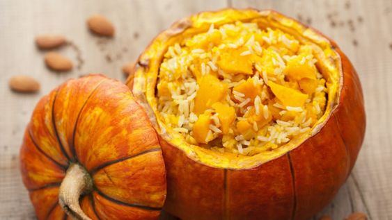 Calabaza rellena de carne molida súper deliciosa