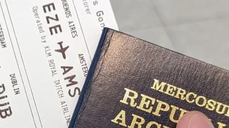 Pasaporte argentino.