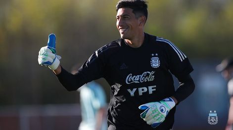 Esteban Andrada se entrenó con la selección. Scaloni le dio una segunda oportunidad al ex Boca y actual arquero estrella de Rayados de Monterrey, en México. /Gentileza