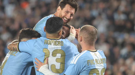 Lionel Messi, en el amistoso entre la Selección Argentina y Benín.