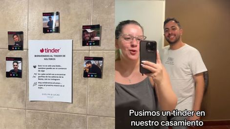 Una pareja creó un Tinder para los invitados de su casamiento y tuvo un gran éxito