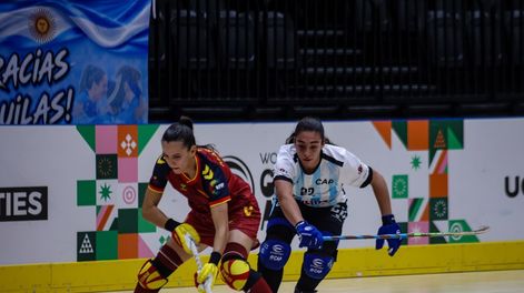 La Selección Argentina de hockey patín no pudo con su similar de España y cayó por 7 a 1