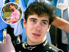 Franco Colapinto realizó un gran obsequio a Lionel Messi