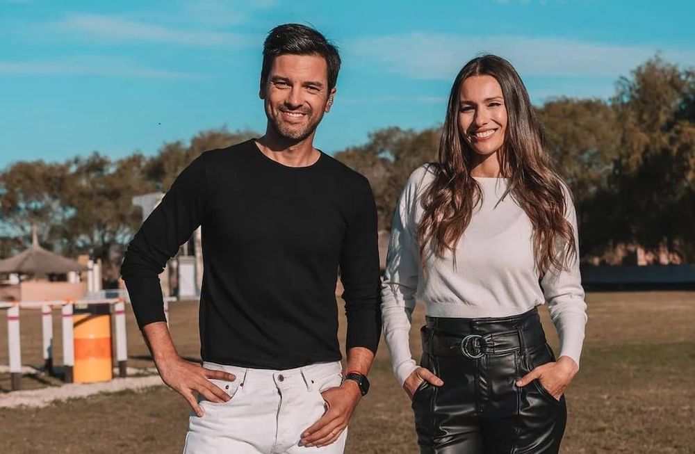 El Chino Leunis y Pampita.