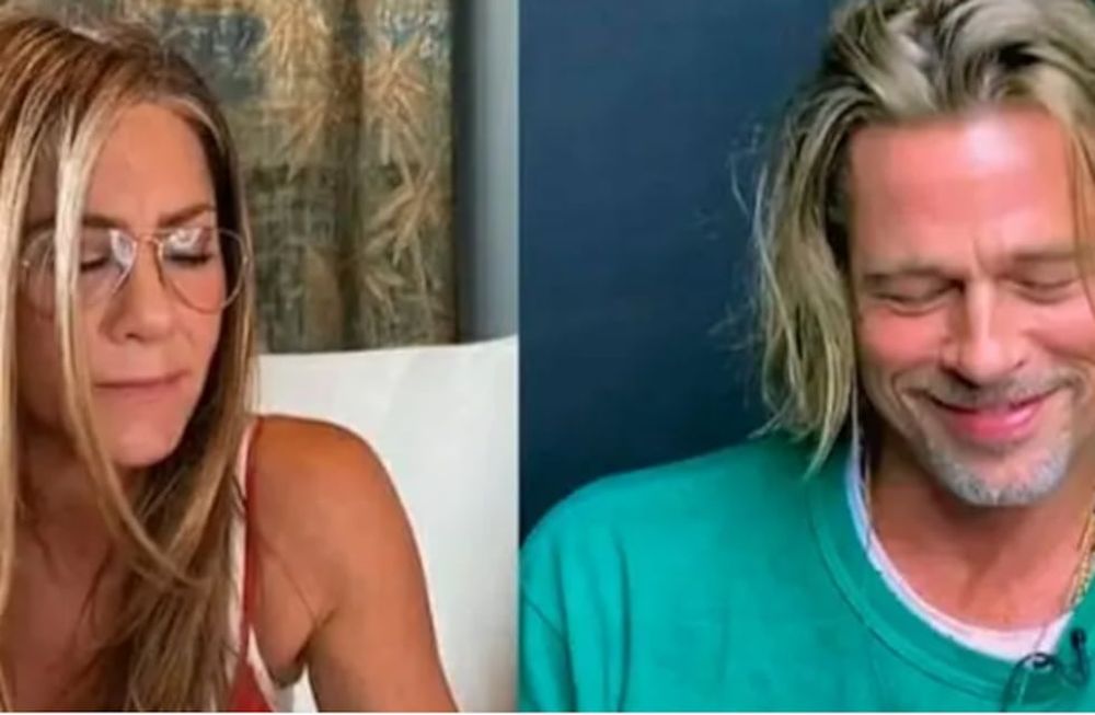 Brad Pitt fue sorprendido por una videollamada repleta de “Jennifer Aniston”