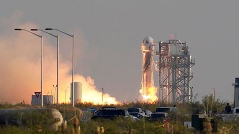El viaje al espacio de Jeff Bezos en su nave de Blue Origin