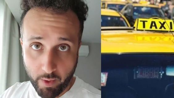 El influencer relató que un taxista le cobró un insólito precio comparado con un viaje anterior que había realizado horas antes. Foto: Captura Video / Gentileza