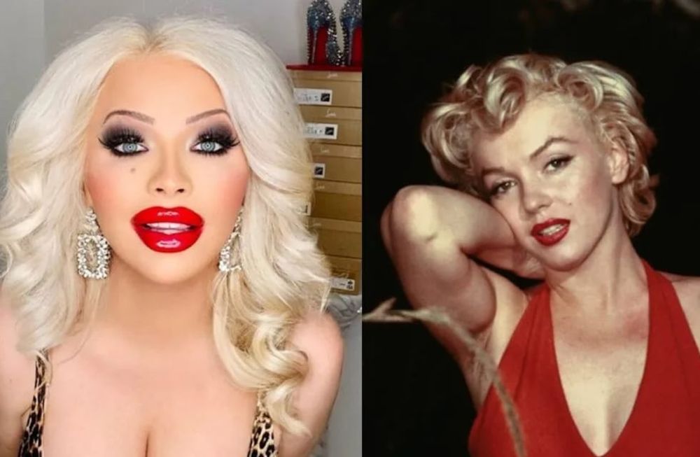 Serena Smith busca parecerse a Marilyn Monroe. Foto: Web