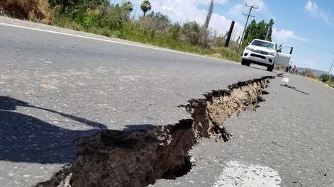 Los Andes | La Ruta Nacional 40 luego del sismo en San Juan.  Foto: Sergio Leiva /Diario Huarpe