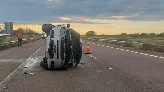 Triple choque en La Paz, sobre Ruta 7 (Gentileza Enzo González)
