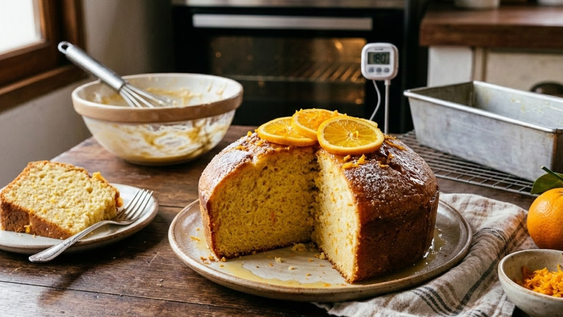 budin de naranja con aceite: la receta casera que queda humeda y se hace en un solo bowl