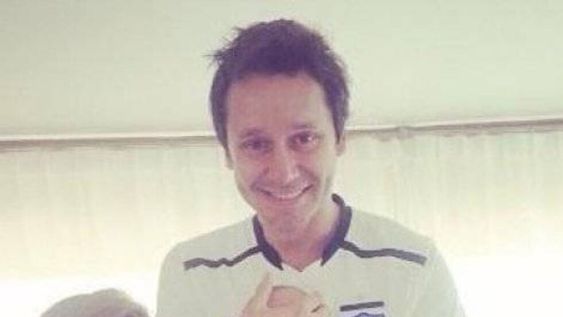 Benjamín Vicuña mostró a Benicio, su cuarto hijo con Pampita