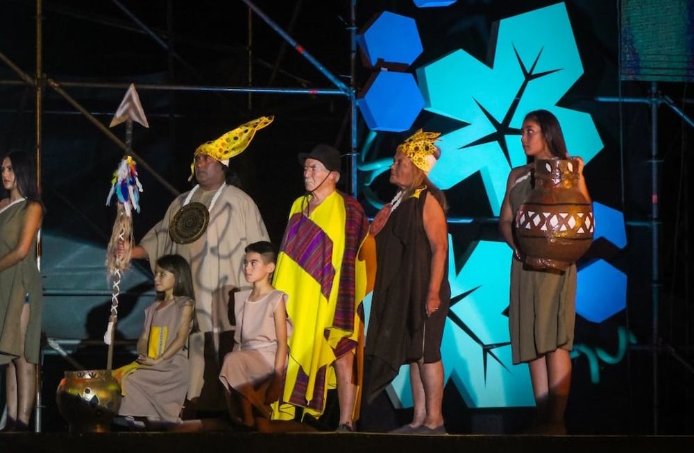 Imagen de archivo. El espectáculo de 2022 La Paz en Vendimia... Es Mendoza Toda puso en escena a más de 200 artistas y fue un homenaje a Félix Dardo Palorma.