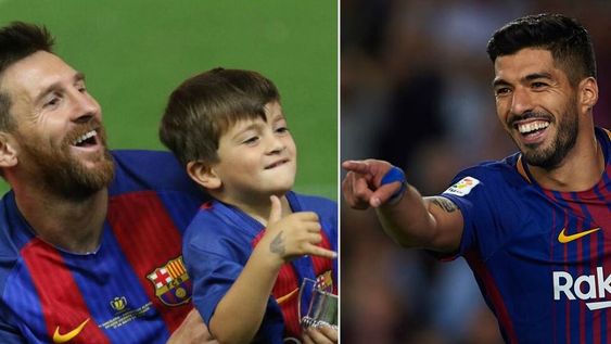 Thiago Messi y Luis Suárez... ¡a las patadas en un aeropuerto!