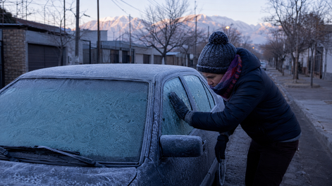 viernes 3 de julio: mendoza amanecera bajo cero y tendra una maxima de apenas 5°c