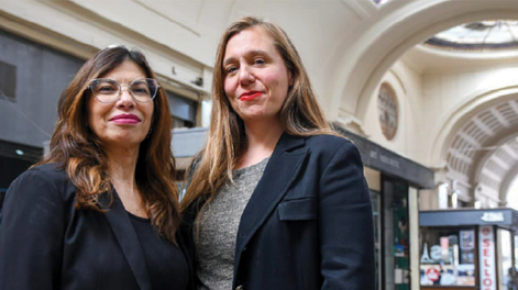 Mariana Guzzante y Camila Menéndez dirigieron el documental, que se verá en la Feria del Libro en octubre y en el Cine Universidad en noviembre. Foto: Ramiro Gómez / Los Andes.&nbsp;