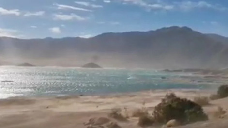 Zonda en Potrerillos