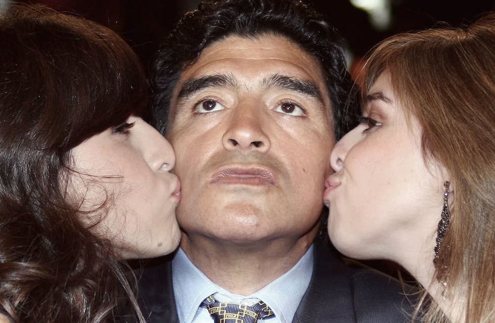Giannina, Diego y Dalma Maradona