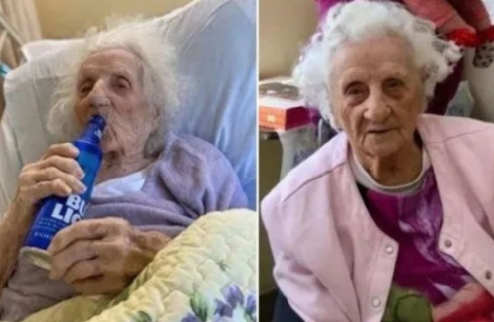La resistente centenaria polaca se recuperó y en la residencia le ofrecieron una Bud Light helada, porque sabían por su familia de que era su bebida favorita