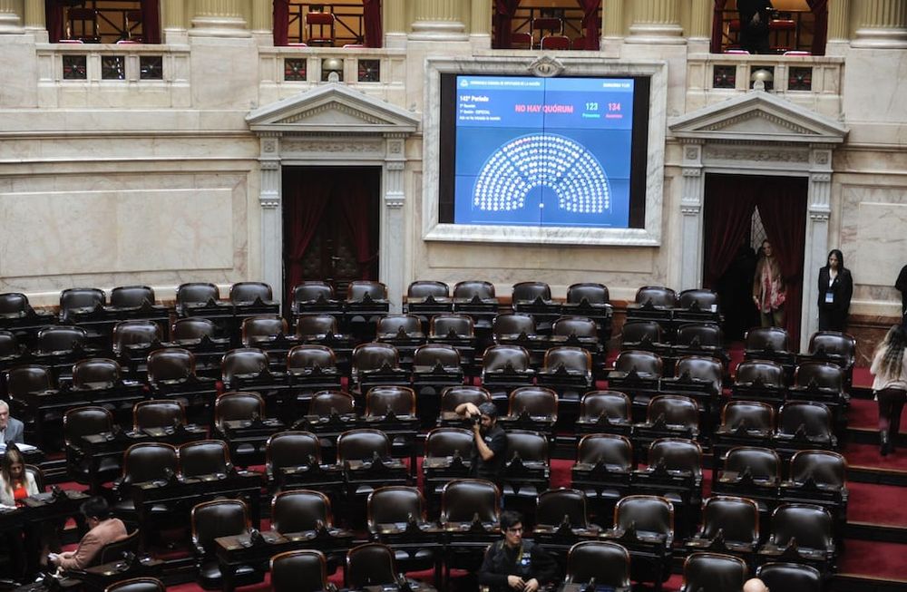 En Diputados no hubo quórum para tratar el presupuesto de las universidades. (Federico López Claro / Corresponsalía)