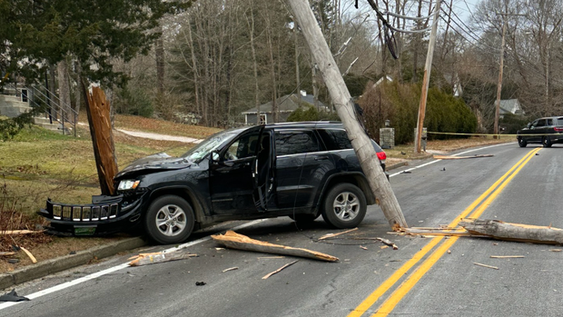La escena del accidente donde murió el músico nominado al Grammy Roderick MacLeod.&nbsp;
