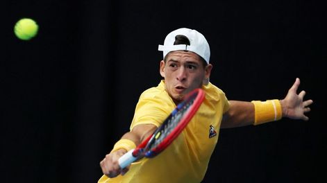 Sebastián Báez cayó con Casper Ruud y quedó eliminado en el ATP 250 de Estoril. / Gentileza.