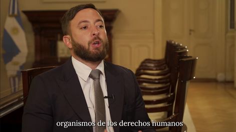 Agustín Laje en el video oficial del Gobierno por del Día de la Memoria en 2025