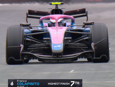 Franco Colapinto consiguió una posición histórica en el Gran Premio de Canadá.