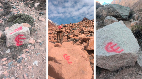 Multa de más de 4 millones para el grupo de religiosos que pintaron piedras en el Manzano Histórico