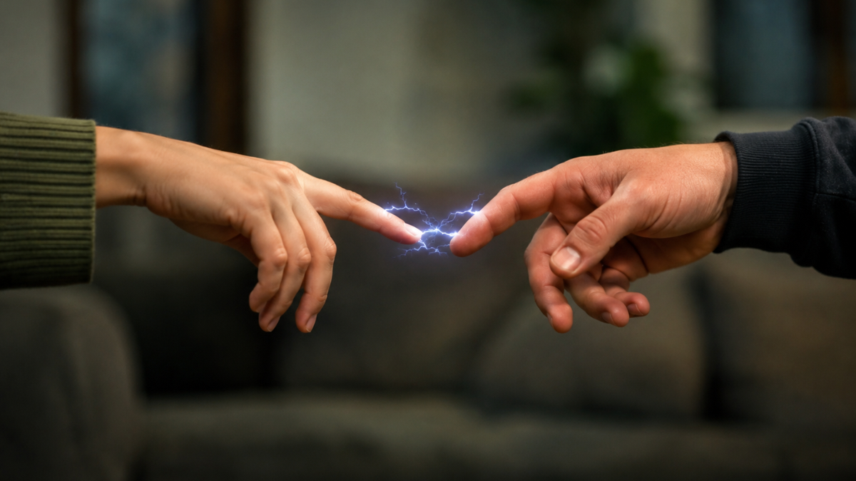 Qué significa cuando una persona te da corriente eléctrica a