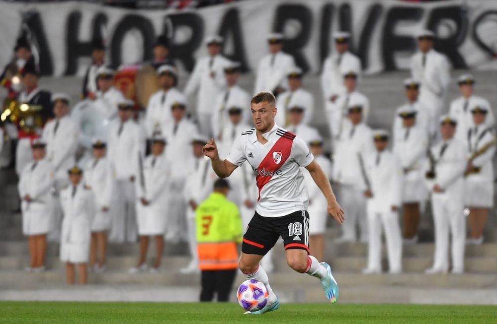 El goleador cordobés Lucas Beltrán es titular indiscutido en el River Plate de Martín Demichelis. / Gentileza.