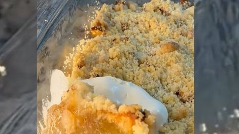 Los Andes | Crumble de manzana tipo postre.
