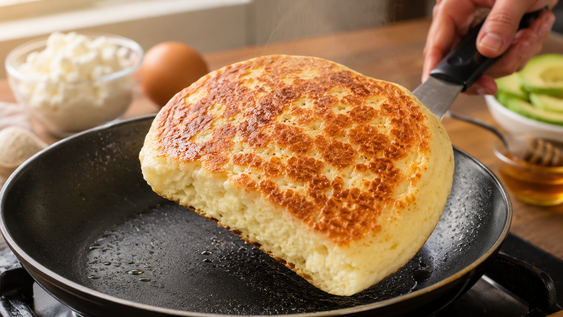 pan de ricota hecho en sarten en 4 minutos: el desayuno que descubrieron las abuelas italianas y hoy vuelve a ser tendencia