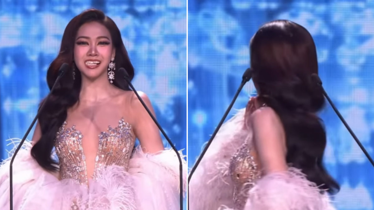 El incómodo momento que vivió una participante de Miss Tailandia: perdió su dentadura en vivo
