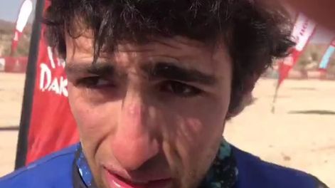 Los Andes | Francisco Moreno manifestó sus sensaciones luego de ser segundo en la general de Cuatriciclos del Dakar 2022. Entre lágrimas, el mendocino les agradeció a todos los que confiaron en él.