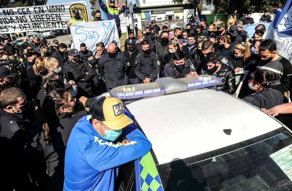 Una protesta policial que enciende alarmas