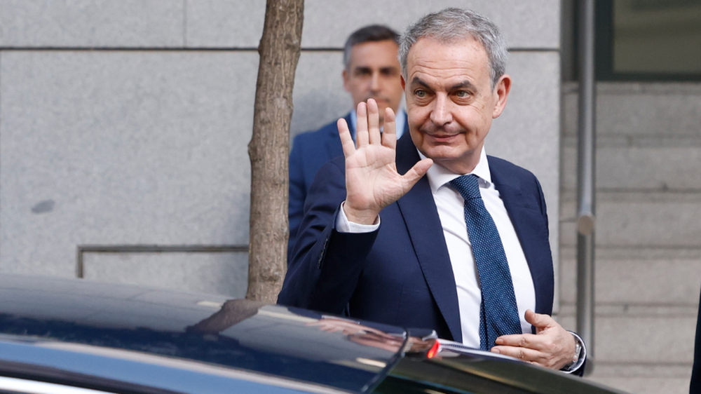 &nbsp;El expresidente del Gobierno español, José Luis Rodríguez Zapatero, llega a la Audiencia Nacional para declarar como investigado por organización criminal, tráfico de influencias y falsedad en la causa sobre el préstamo a la compañía aérea Plus Ultra.