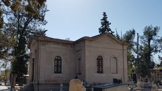 Mausoleo de la familia Tomba en el Cementerio de Godoy Cruz. Foto: Luciana Sabina&nbsp;