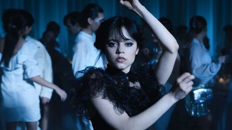 Los Andes | Jenna Ortega en una de las escenas más comentadas de la serie.