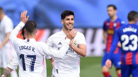 Real Madrid venció 2-0 al conjunto vasco y quedó a tres del equipo del Cholo que juega el domingo. / Gentileza.